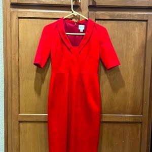 Reiss size 6 red dress , vintage classic